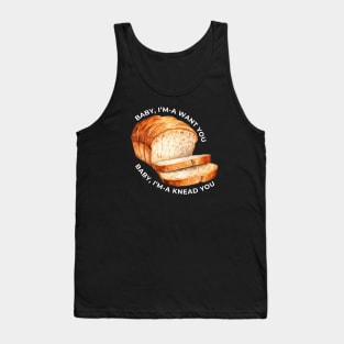 Funny 70s Music The Band Bread Parody Tank Top